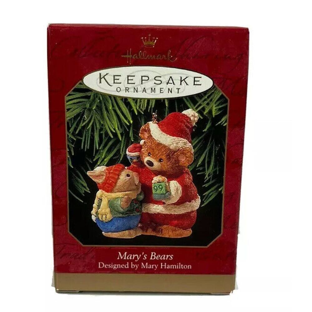 NEW Hallmark 1999‎ Mary's Bears Christmas Tree Keepsake Ornament